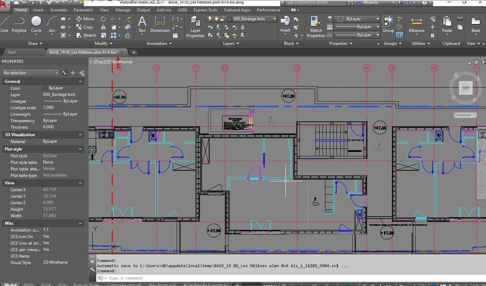Modelamiento o levantamiento de planos CAD a BIM