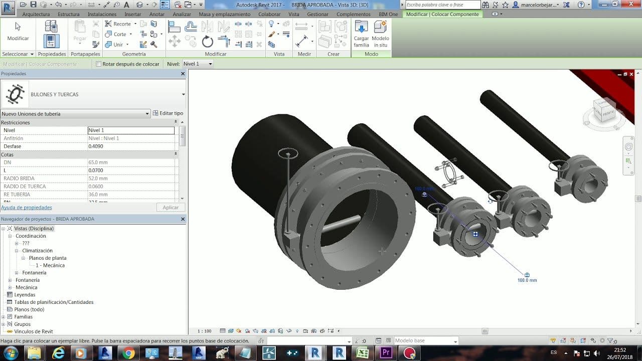 Elaboración y desarrollo de Familias y objetos BIM